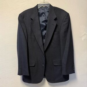 Lands’ End Navy Houndstooth Sport Jacket/Blazer, size 40R